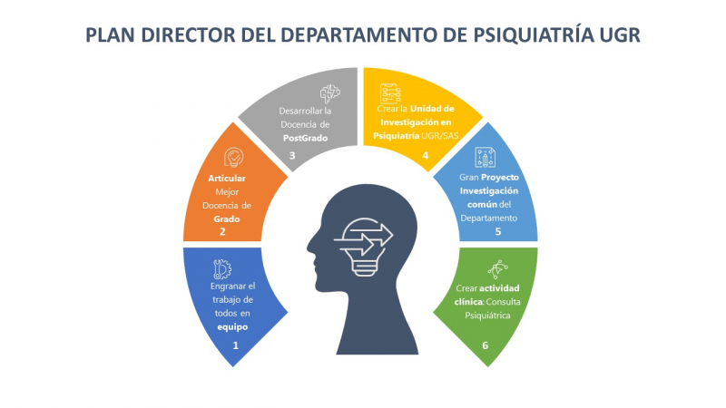 Imagen explicativa del Plan Director del Departamento de Psiquiatría